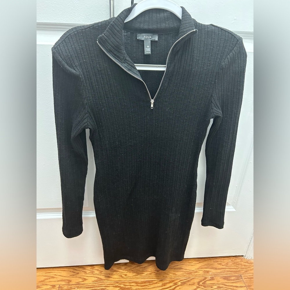 Black Aqua sweater dress